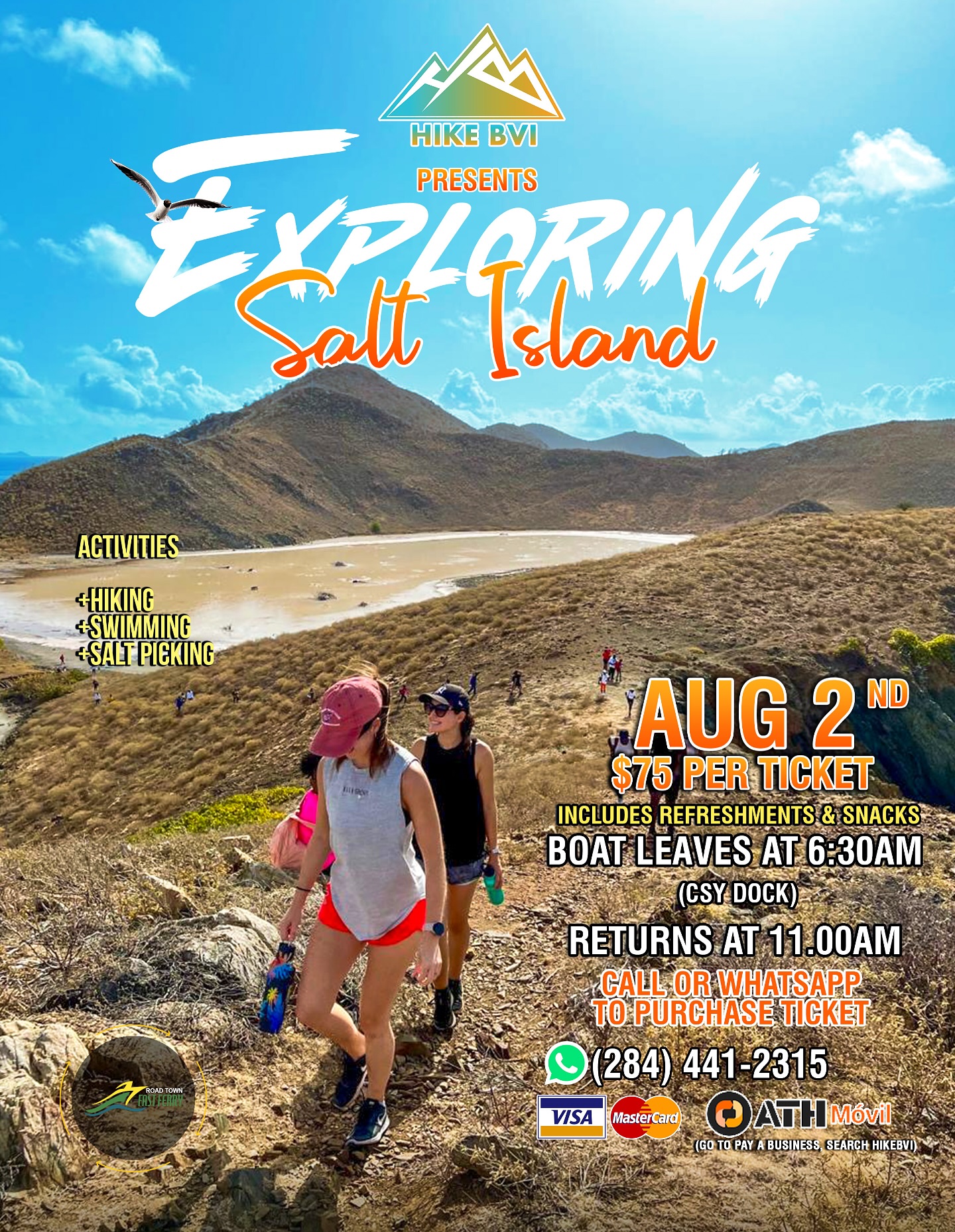 Discover the breathtaking beauty of Salt Island with  guided tour, where unique landscapes meet stunning coastal views. Join us for an unforgettable adventure and experience the tranquility of nature like never before! #Hikebvi #Booknow